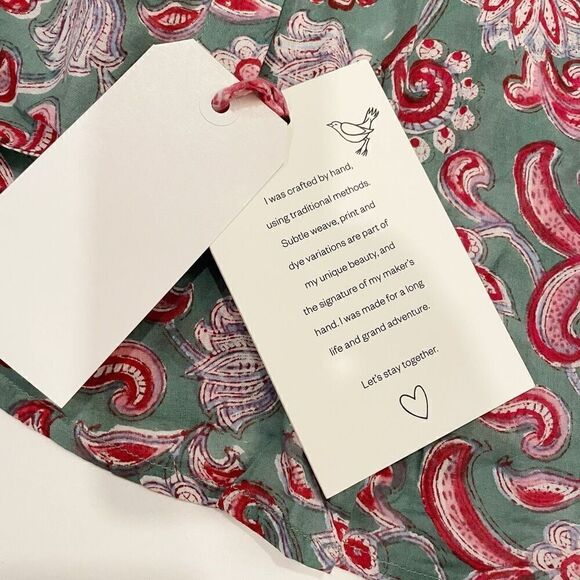 NWT Alix of Bohemia Annabel Lapland Shirt Blouse Floral Size Large - Picture 12 of 13